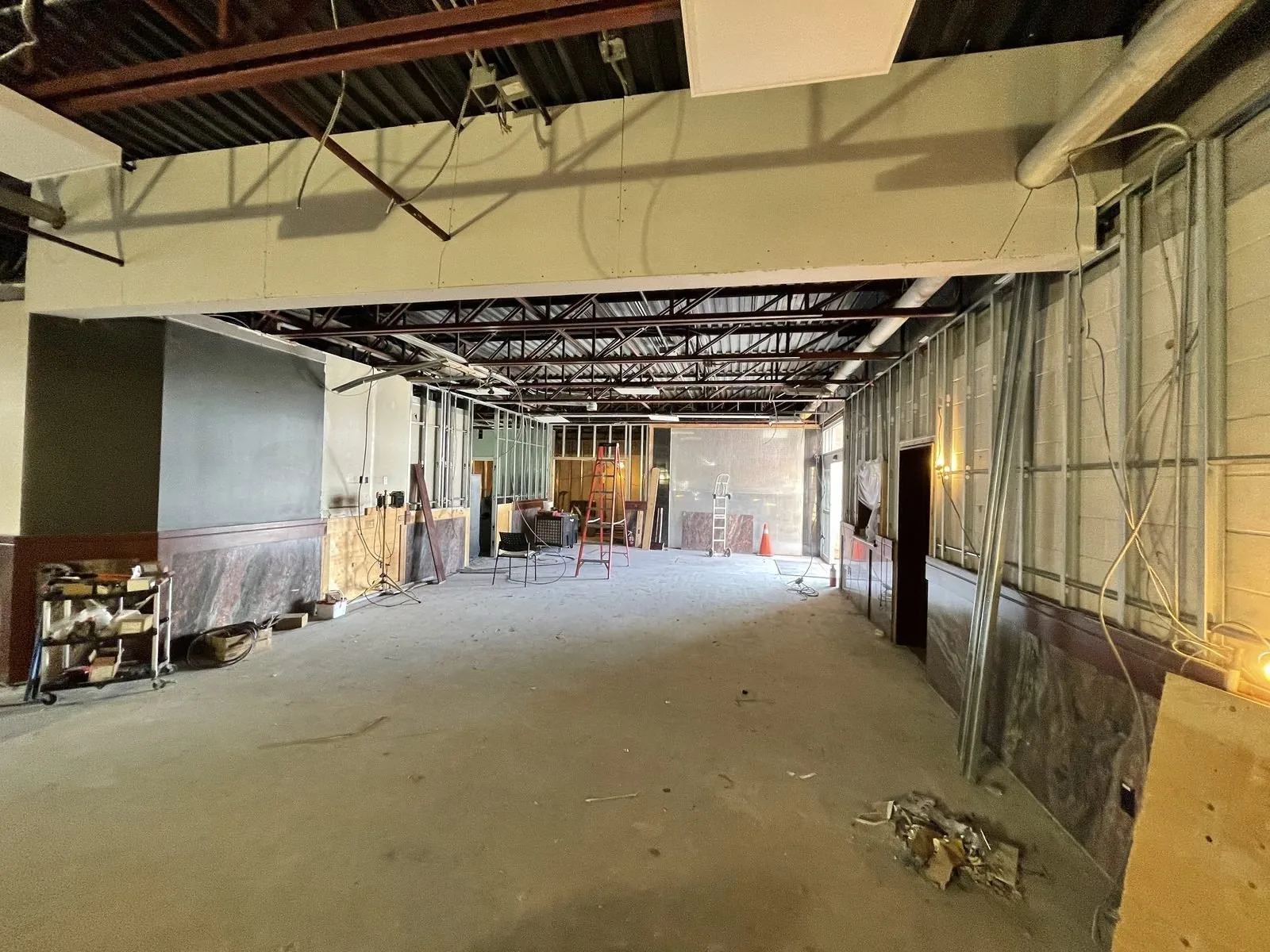 Luxury home coffered ceiling drywall
