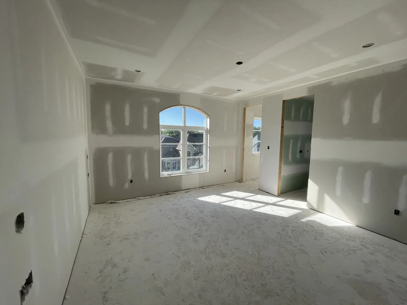 Custom home drywall detail