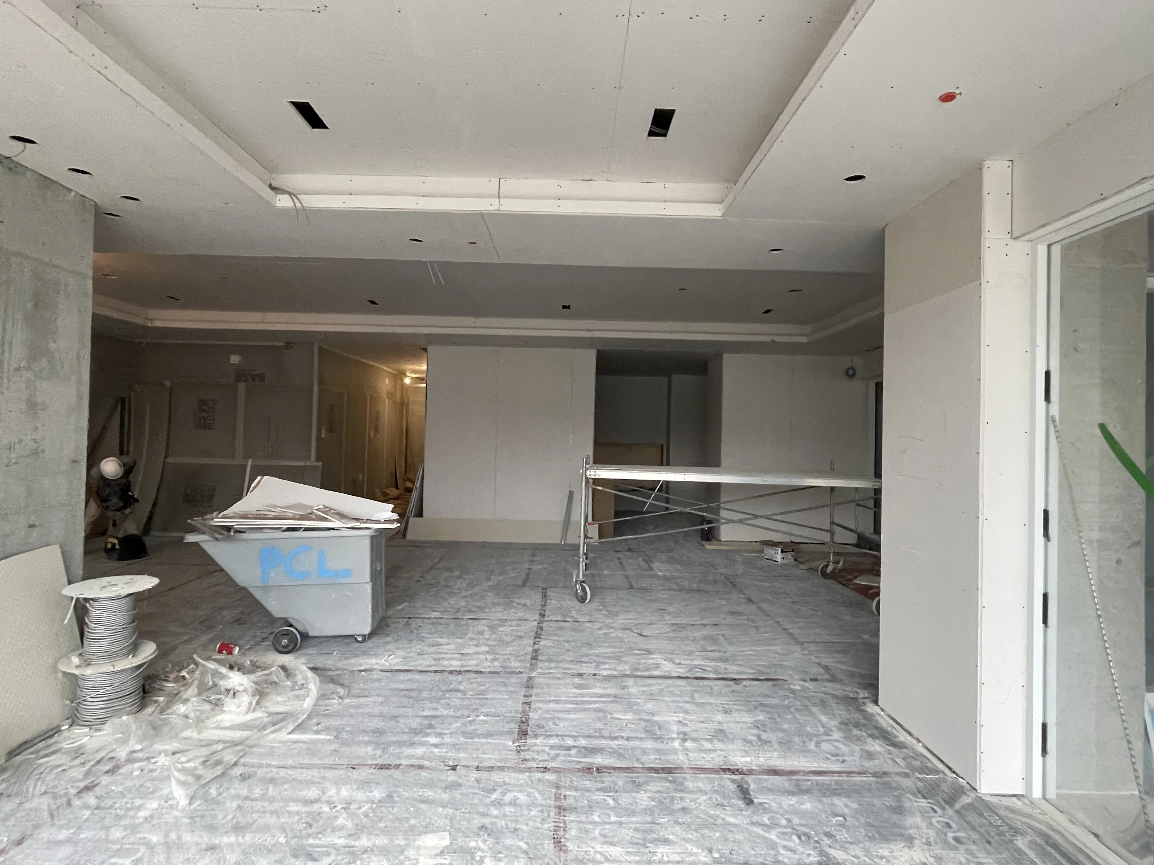 Commercial drywall tray ceiling Halton