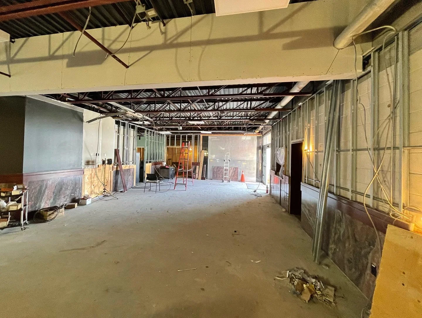 Steel Stud Framing Commercial Renovation