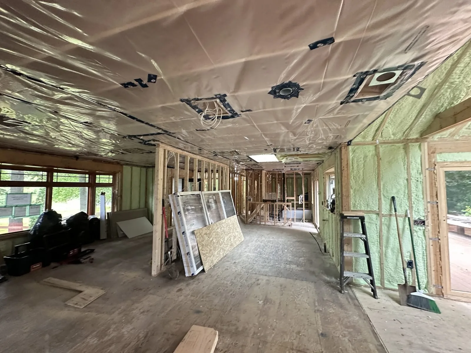 Insulation installation custom home