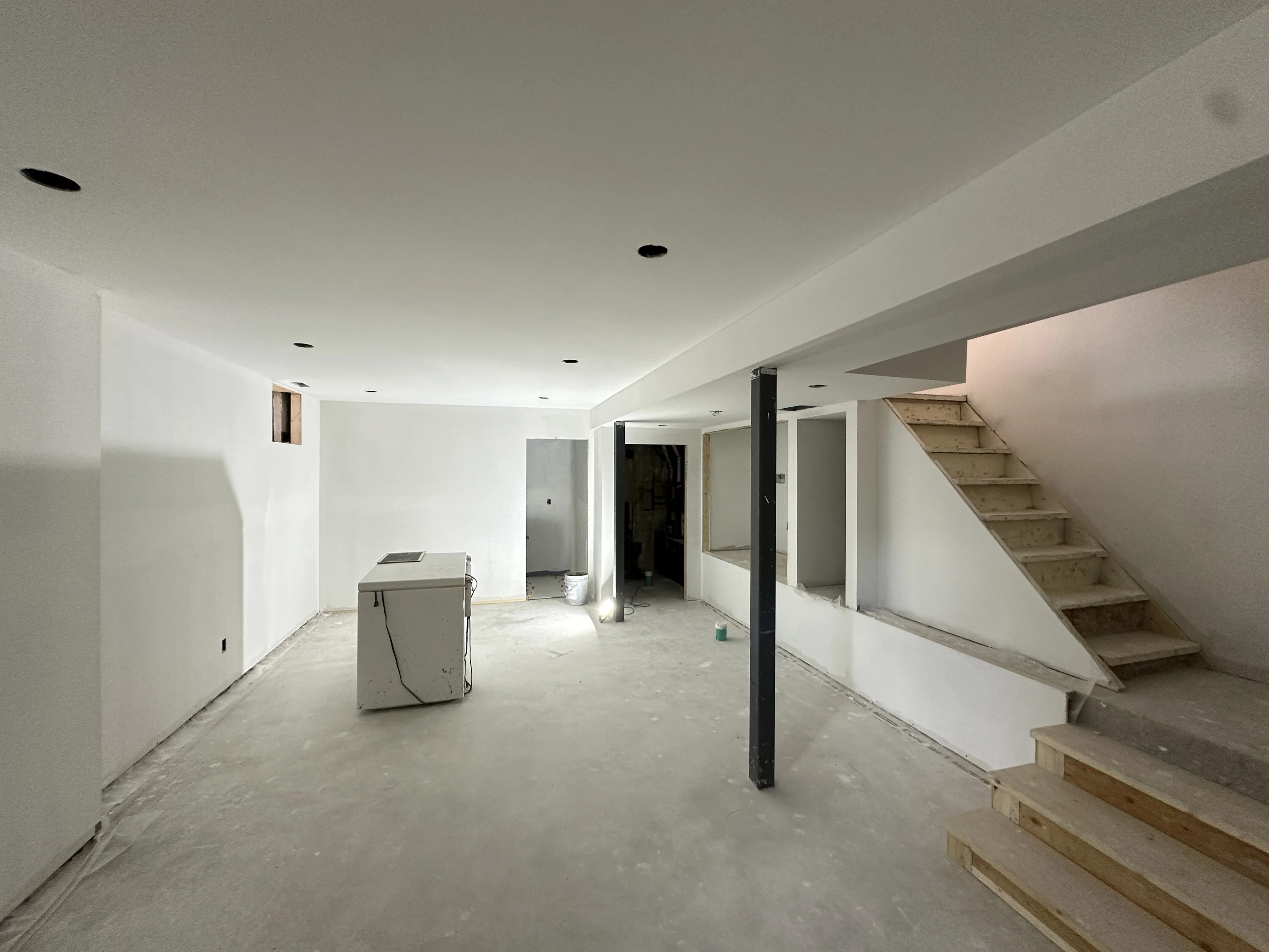 Basement Drywall and Paint Ready