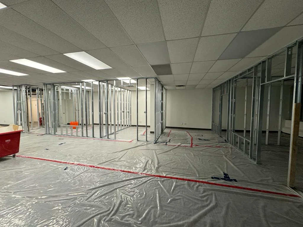 Office Metal Framing with T-Bar Ceiling